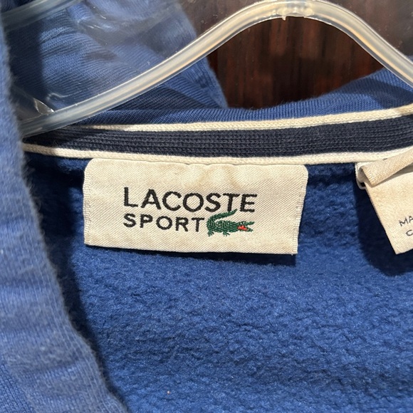 Lacoste Royal Blue Full-Zip Sweatshirt Hoodie 3XLB - Picture 2 of 5